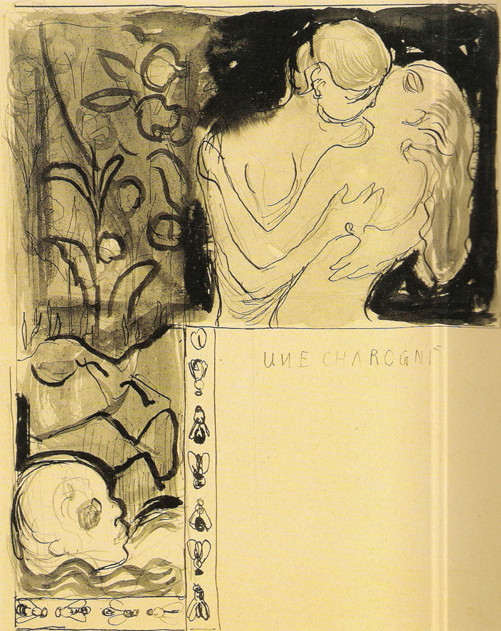 illustration des fleurs du mal Munch